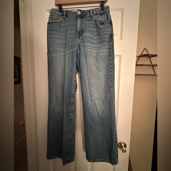 Garage Classic Blue Denim Jeans Wide Leg - Picture 1 of 3